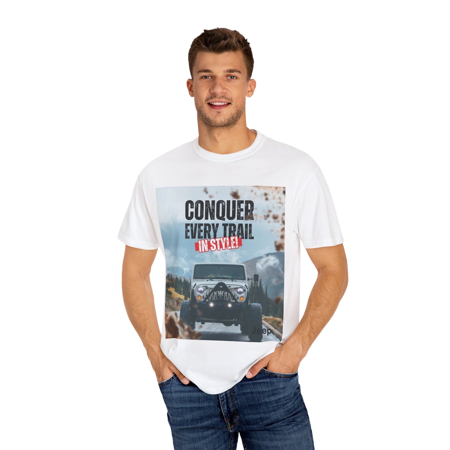 Custom Jeep Photo on Quality Cotton Tees