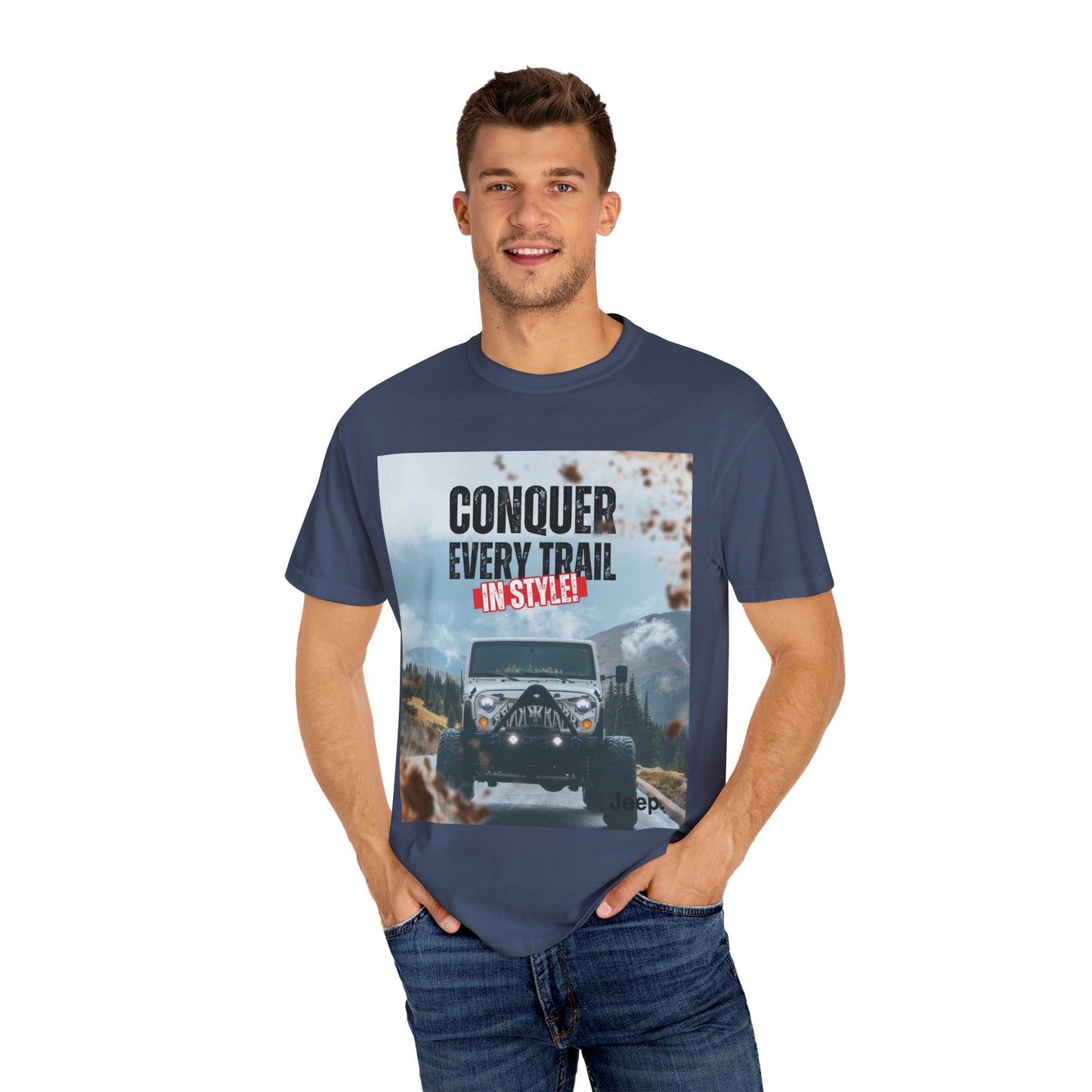 Custom Jeep Photo on Quality Cotton Tees