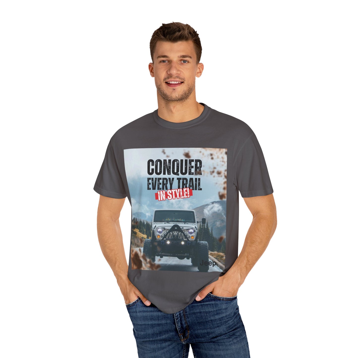 Custom Jeep Photo on Quality Cotton Tees