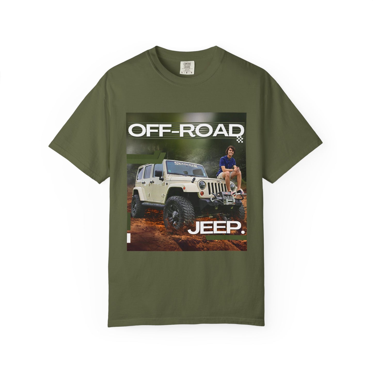 Custom Jeep Photo T-Shirt – Unique Personalized Jeep Art on Premium Cotton Tee