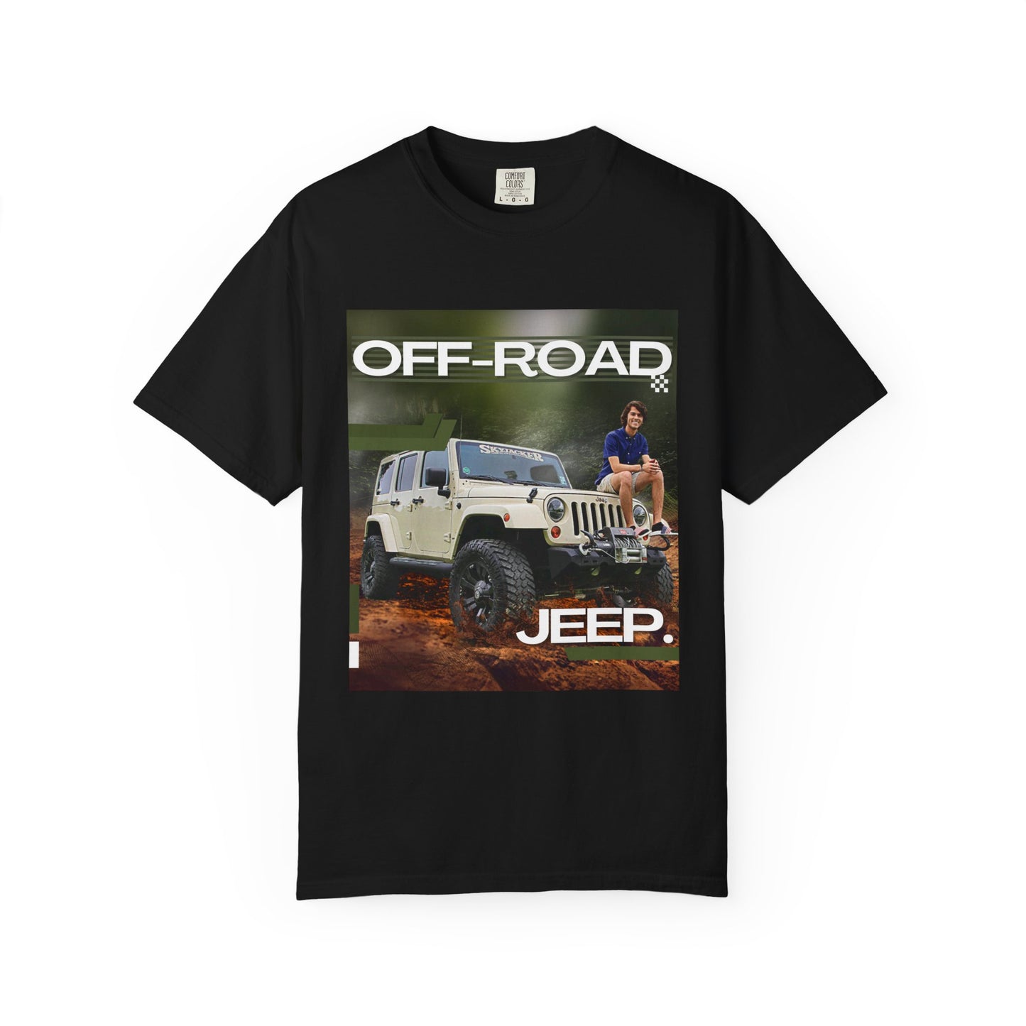 Custom Jeep Photo T-Shirt – Unique Personalized Jeep Art on Premium Cotton Tee