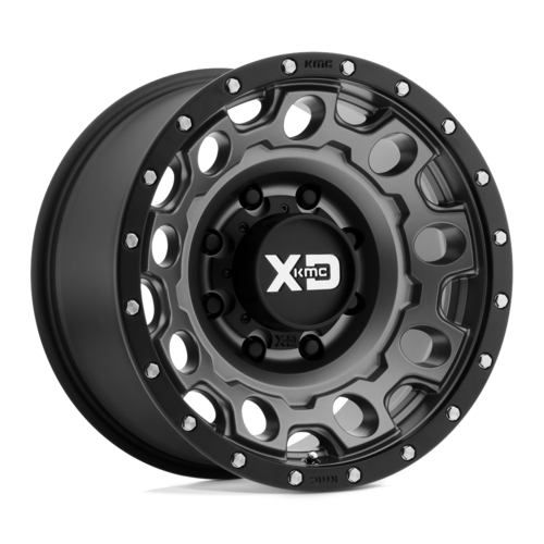 XD129 18X9 6X5.5 M-GRY BLK-RING +18MM